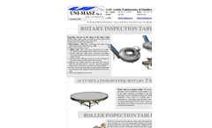 Roller Inspection Table Brochure