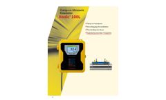  	Xonic - Model 100L/DL - Clamp-On Ultrasonic Flowmeter - Brochure