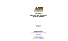 Computrac Model MAX 4000XL Moisture Solids Analyzer User Manual