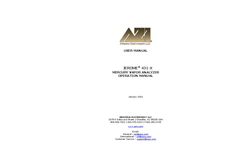 Jerome 431-X Mercury Vapor Analyzer Operation Manual