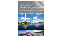 Model RES OPzS - Tubular Plate Flooded Batteries - Brochure