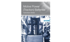 Hydrosave - Model PzS - Low Maintenance Batteries Brochure