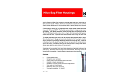 Hilco Bag Filter Housings Brochure