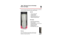 New DR Series Dry Ion Exchange Resin Cartridges Brochure