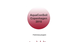 13th International AquaConSoil Conference 2015 - Detailed Programme