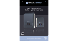 IMEON - Self Consumption Solar Hybrid Inverters -  Brochure