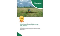 Bionalan - Mechanically Weed Control Cultivator - Brochure