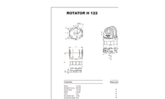 Indexator - Model H 122 - Hydraulic Rotator - Brochure
