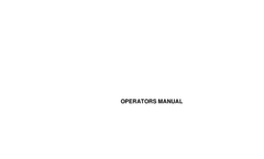 Operators Manual - Cooler