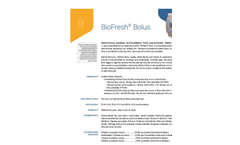Biofresh - Animal Supplement Bolus Brochure