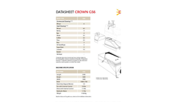 Crown - Model GS6 - Gravity Separator System - Datasheet