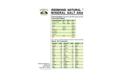 Redmond - Model 4 Medium - Mineral Salt Brochure