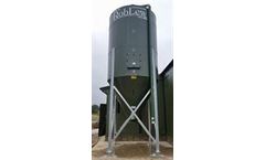 Lewis - Galvanised Meal Silo with Colour Coated Finish.