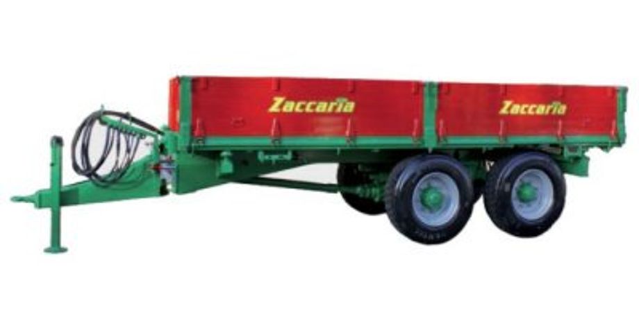 Zaccaria - Model ZAM 110 Special - Double Axle Trailer With Driving-Axle and Hydraulic Three-Way Tipping