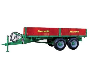 Zaccaria - Model ZAM 110 Special - Double Axle Trailer With Driving-Axle and Hydraulic Three-Way Tipping
