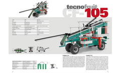 Tecnofruit - Model CF 105 - Leveling Fruit Picking Machine Brochure