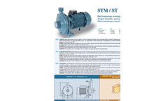 Model STM / ST - Single Impeller Electro Pumps Brochure