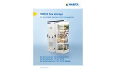 Varta - Model Flex - Storage Energy Storage System - Brochure