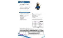 Hobby - Model MP 81 - Submersible Electric Pumps - Brochure