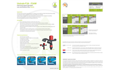 Aspersor - Model F26 - Full circle Impact Sprinkler Low and Medium flow Plastic Brochure