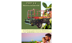 Pulcinelli - Model PSRF 2.4 - Fruit Picking Machine Brochure