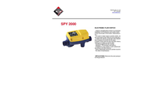 Model SPY 2000 - Electronic Flow Switch Brochure