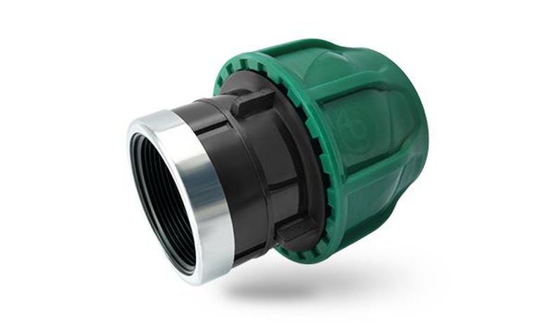 Poelsan - High-Quality Female Adaptor for Secure Pipe Connections - Handle with Care