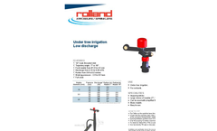 Rolland - Model 6 - Under Tree Irrigation Low Discharge Sprinkler - Brochure