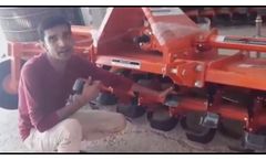 landforce Dashmesh rotavater 7feet top model 45bhp Tractor Dealer on Bharat Agro Engg. works - video