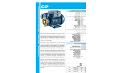 Model CP - Peripheral Positive Displacement Pumps - Brochure