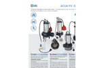 ACUA - Model PV GR - A - R - Drainage Pumps Brochure