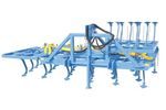 Giovanni - Model V4TI - Triple-Frame Vibrotiller with 4 Shank-Holder Rows and Lateral Hydraulic Folding for Open Fields