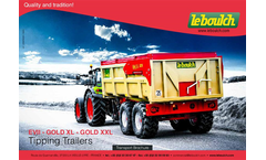 JLB-Leboulch - Model GOLD2 XL - Monocoque Tipping Trailer - Brochure