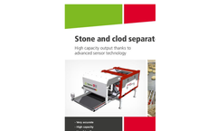Clod- and Stone Separators Brochure