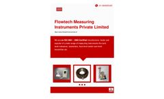 Flowtech Measuring Instruments Company Profile - Brochure