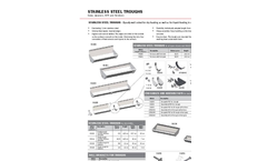 Stainless Steel Trough - Brochure