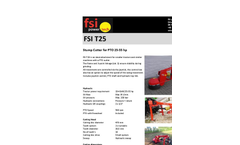 FSI - Model T25 - Stump Cutter for PTO 25-55 HP - Brochure