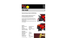 FSI - Model H20 - Hydraulic Stump Cutter  - Brochure