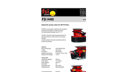 FSI - Model H20S - Hydraulic Stump Cutter with Sweep- Brochure