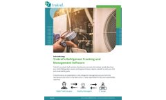 Trakref - Refrigerant Tracking and Management Software - Brochure