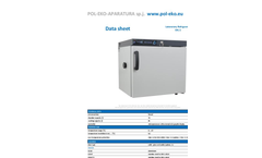 Pol-Eko-Aparatura - Model CHL 1 - Laboratory Refrigerators- Brochure