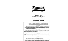 Fumex - Model FA1 - Industrial Indoor Air Cleaner Brochure