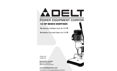 DELTA - Model 14-651 - 1/2 HP Mortiser - Brochure