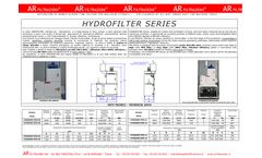 AR Filtrazioni - Model Hydrofilter Series - Air Cleaners of Oil Mist Smoke Dust for Machine Tools - Datasheet