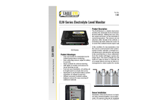 Eagle Eye - Model ELM-Series - Battery Electrolyte Level & Battery Temperature Monitor Datasheet