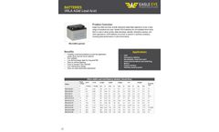 Eagle Eye - Model LPL-Series - VRLA AGM Lead-Acid Batteries - Datasheet