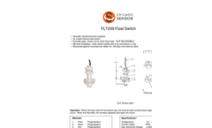 Chicago Sensor - Extended Length & Low-Level Float Switches Brochure