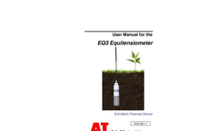 Delta-T - Model EQ3 - Equitensiometer - User Manual