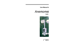 Type AN3 - Anemometer - User Manual
