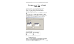 Example Use of Time of Day in the DeltaLINK - Technical Note